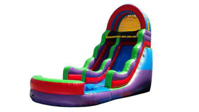 18FT COLORFUL WATER SLIDE 2 W/POOL 18FT COLORFUL WATER SLIDE 2 W/POOL
