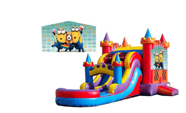 Minion Jumper Double Slide w/pool Minion Jumper Double Slide w/pool