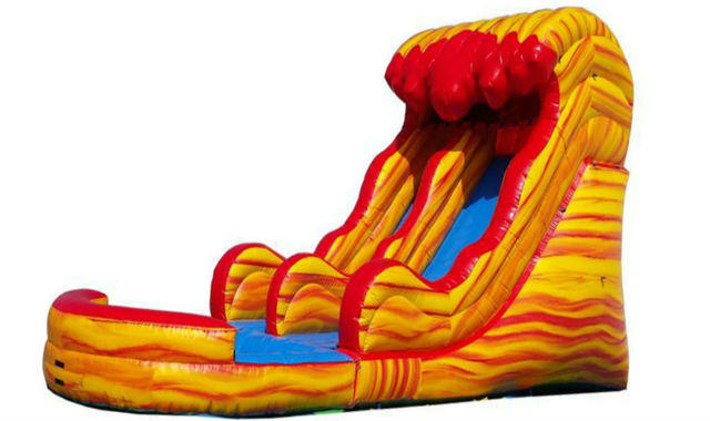 18FT LAVA WATER SLIDE W/POOL 18FT LAVA WATER SLIDE W/POOL