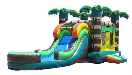 Tropical Large Bounce Slide Combo w/pool Tropical Large Bounce Slide Combo w/pool